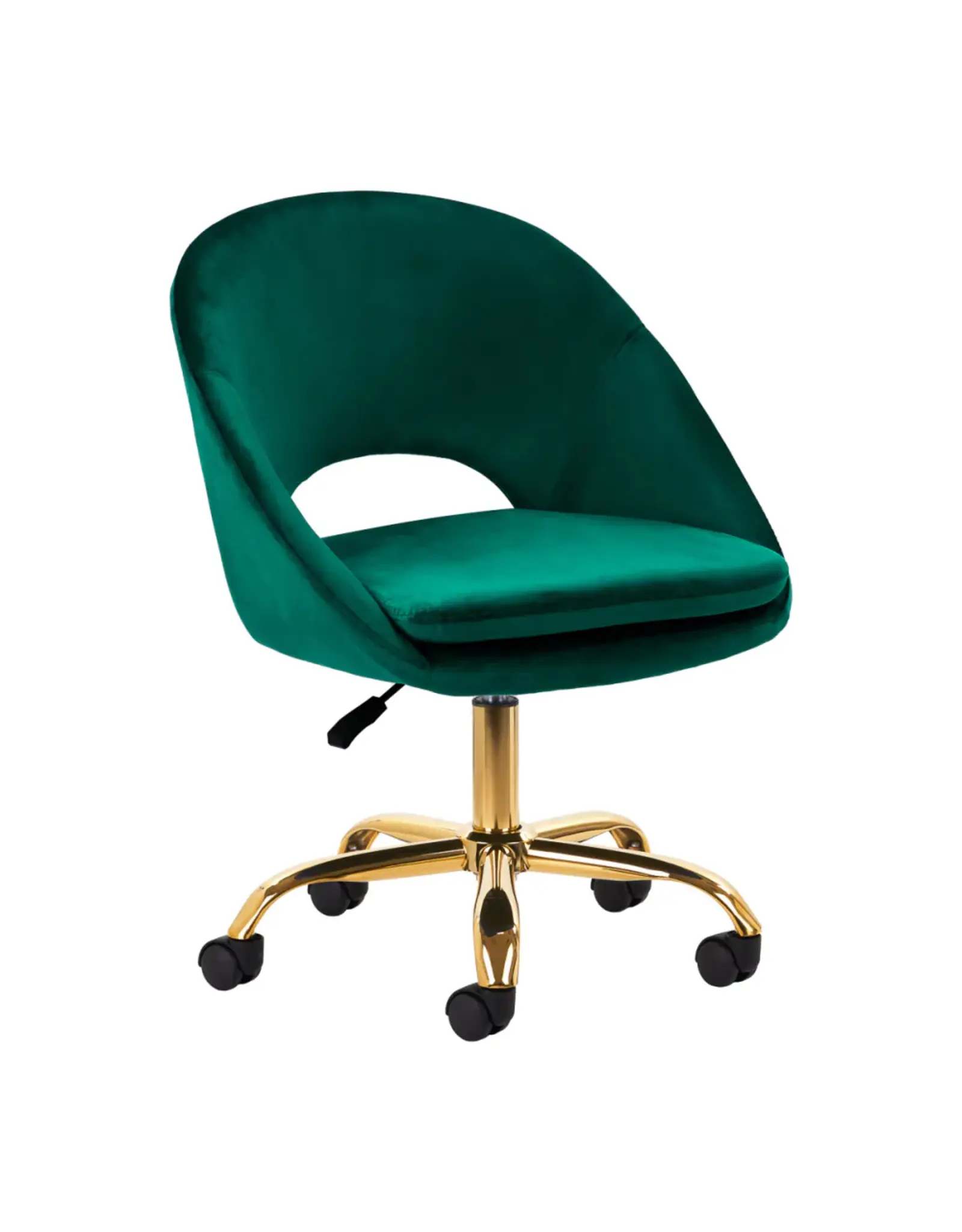 Mega Beauty Shop® Draaistoel LUX groen fluweel