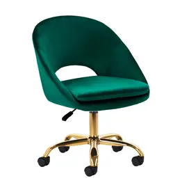 Mega Beauty Shop® Draaistoel LUX groen fluweel