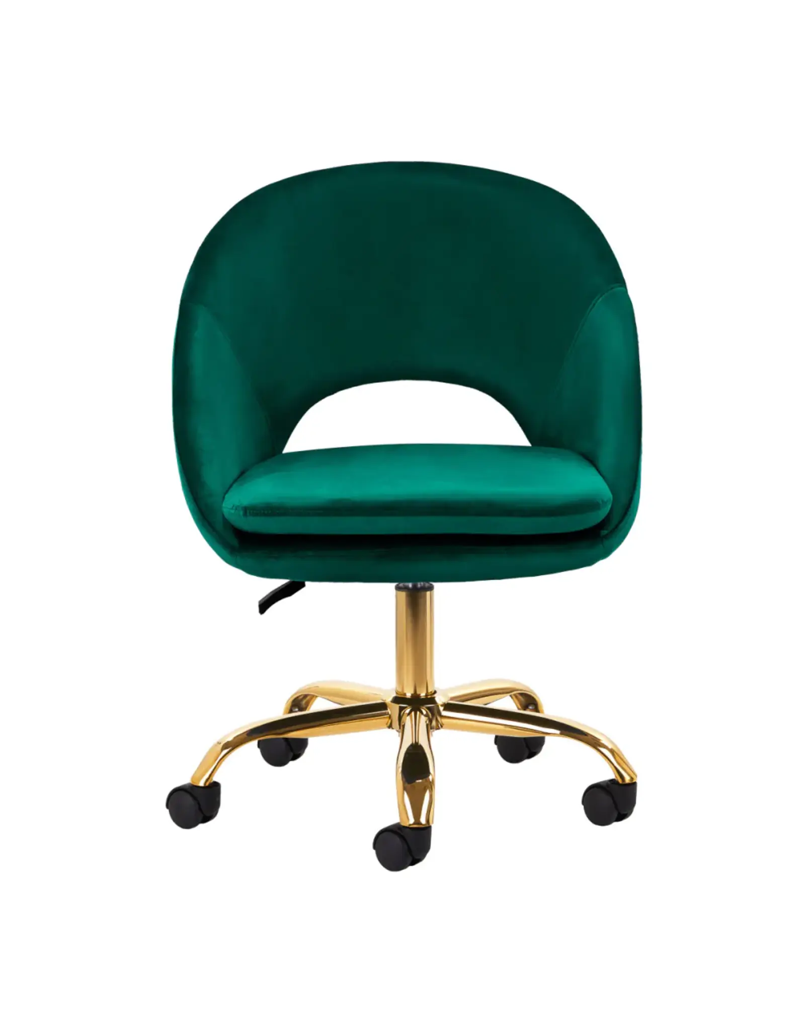 Mega Beauty Shop® Draaistoel LUX groen fluweel