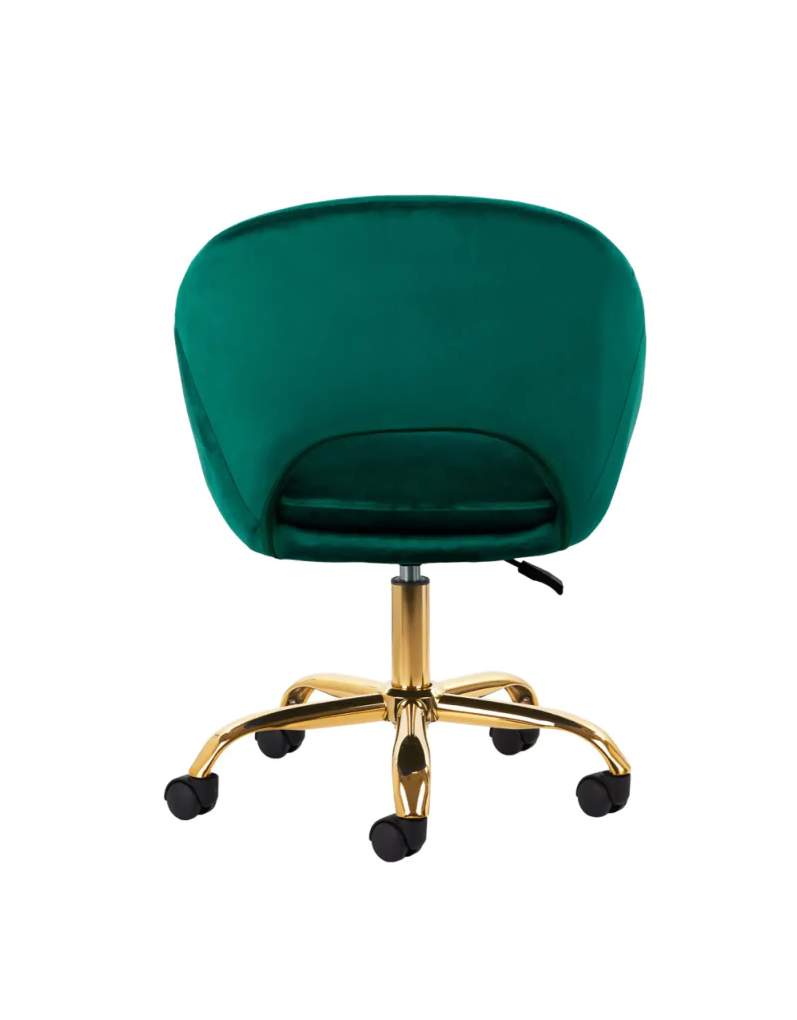 Mega Beauty Shop® Draaistoel LUX groen fluweel