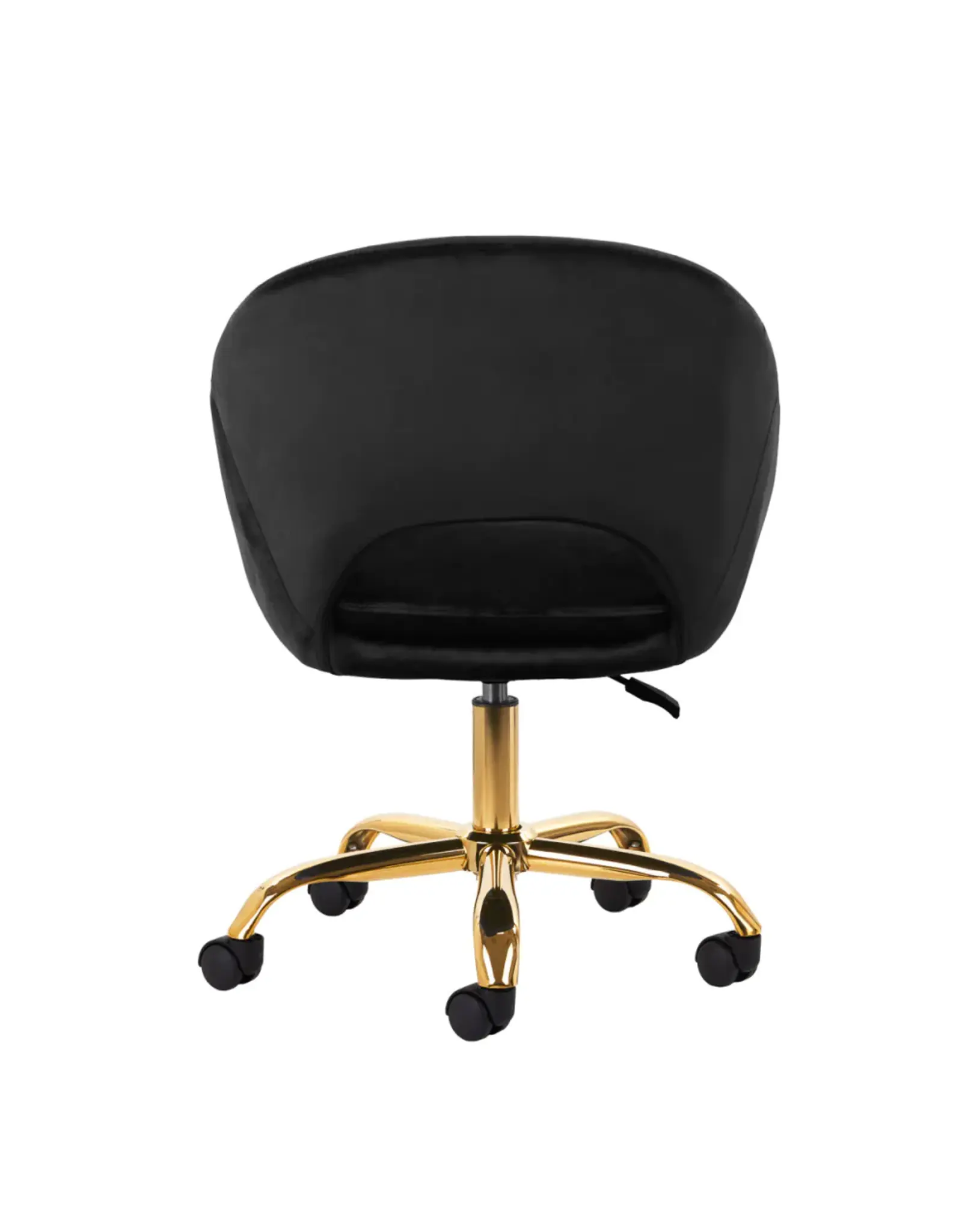 Mega Beauty Shop® Draaistoel LUX zwart fluweel