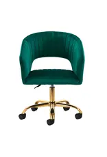 Mega Beauty Shop® Draaistoel LUX groen fluweel