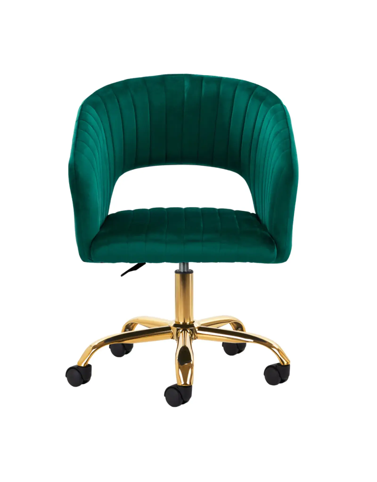 Mega Beauty Shop® Draaistoel LUX groen fluweel