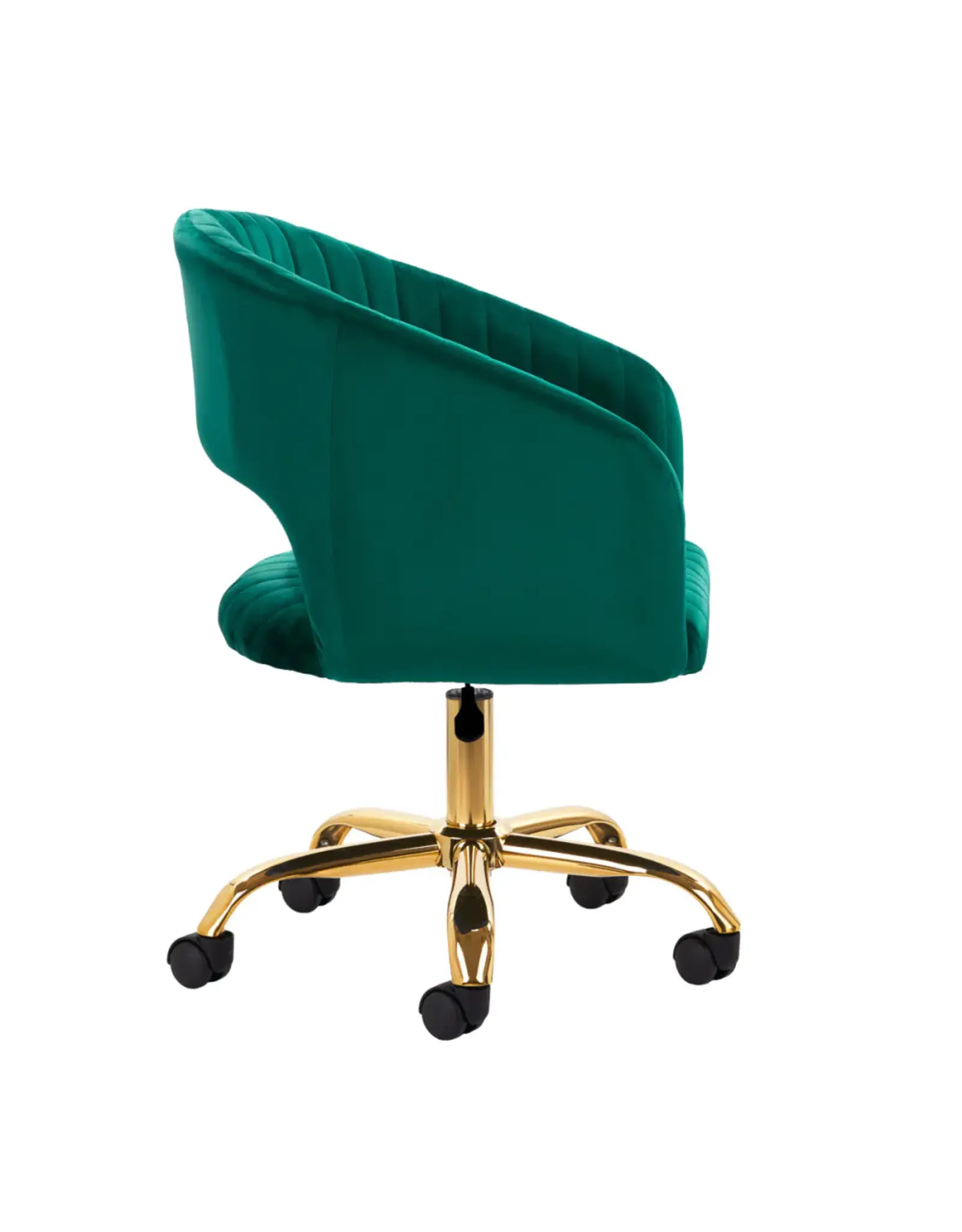 Mega Beauty Shop® Draaistoel LUX groen fluweel