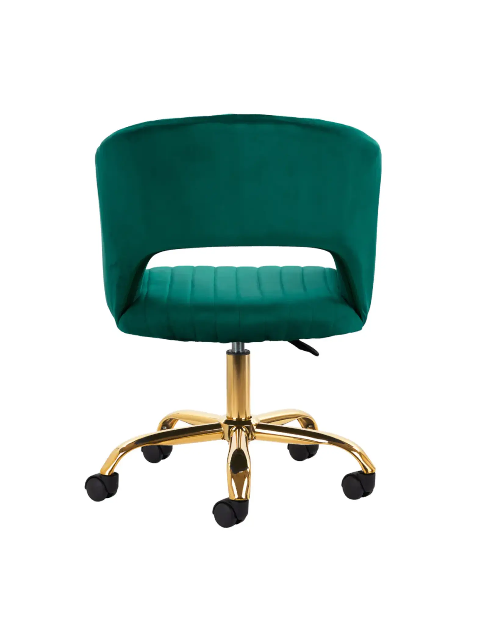 Mega Beauty Shop® Draaistoel LUX groen fluweel