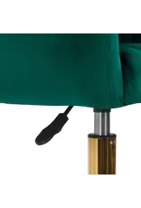 Mega Beauty Shop® Draaistoel LUX groen fluweel