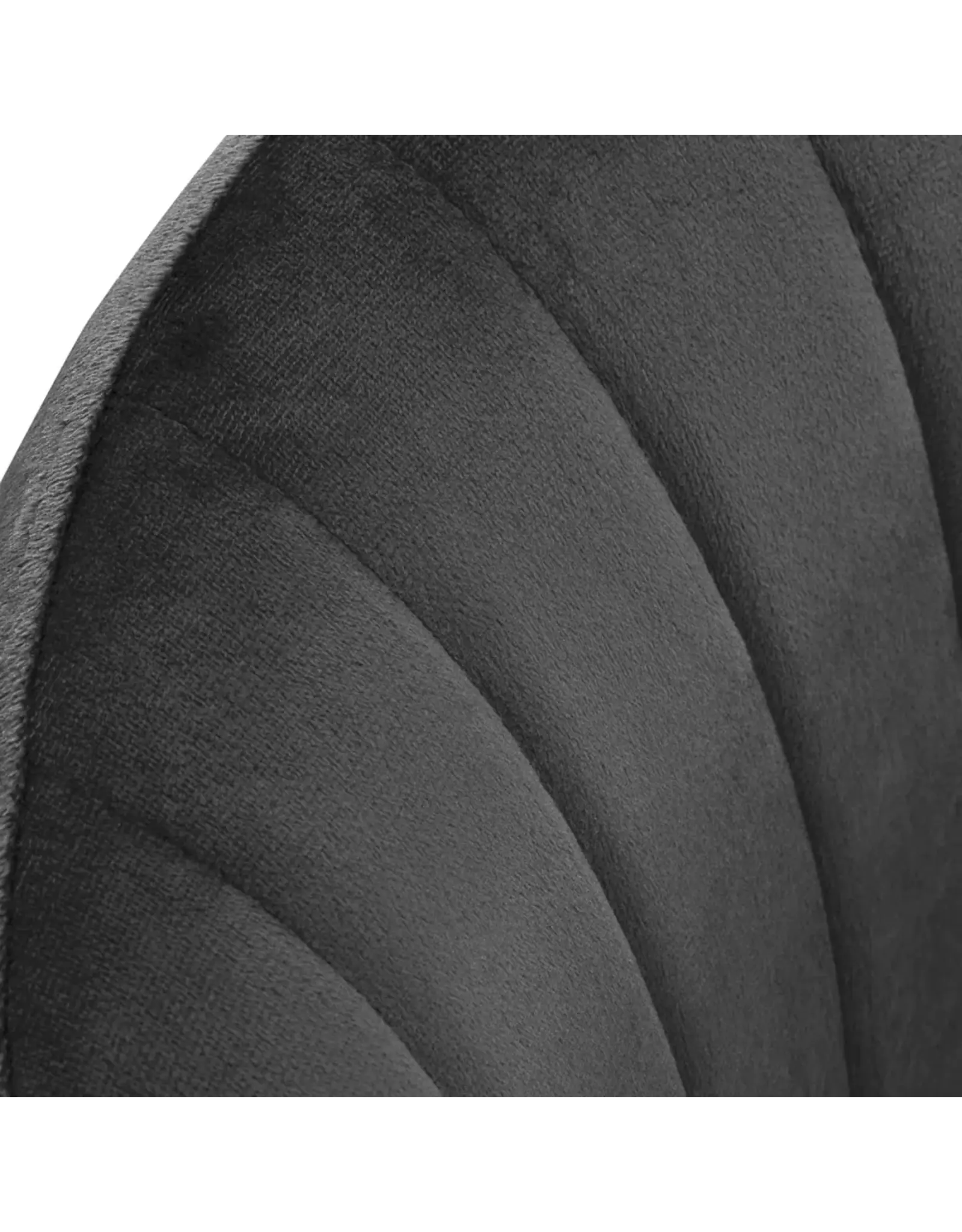 Mega Beauty Shop® Draaistoel LUX grijs fluweel