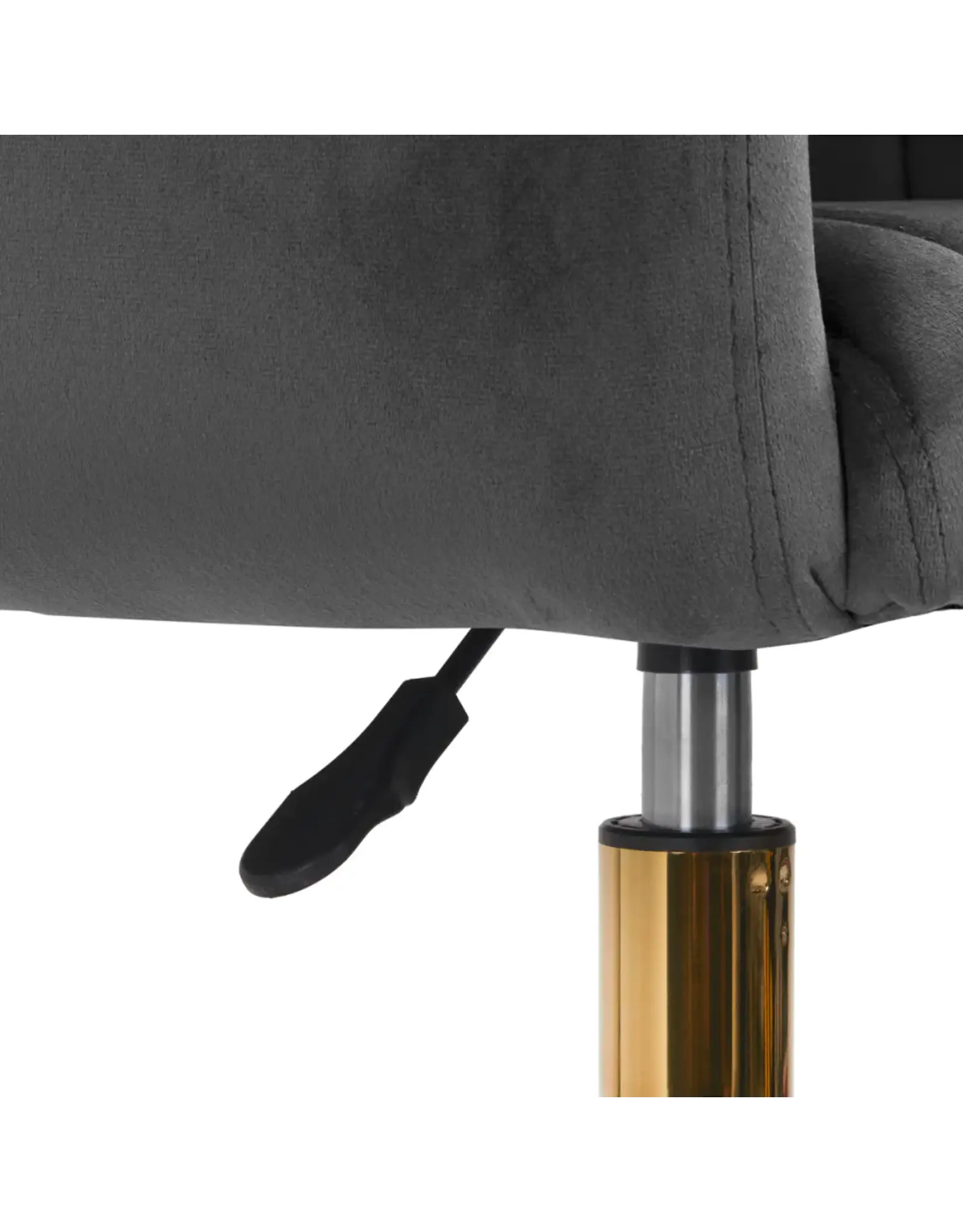 Mega Beauty Shop® Draaistoel LUX grijs fluweel