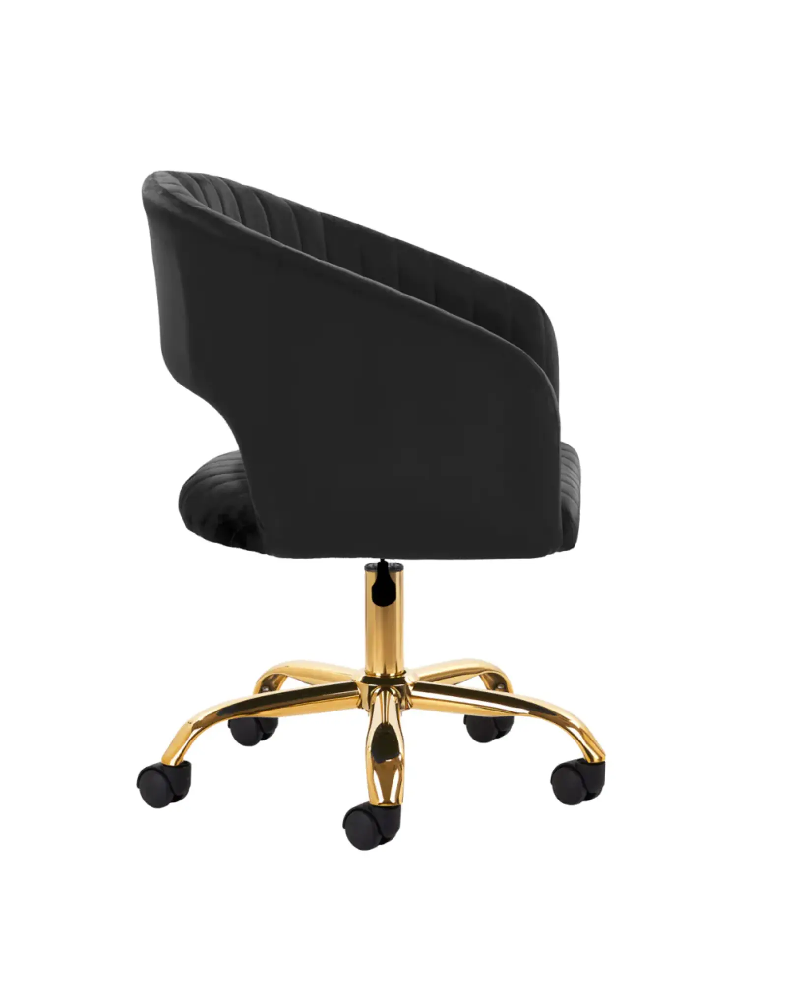 Mega Beauty Shop® Draaistoel LUX zwart fluweel