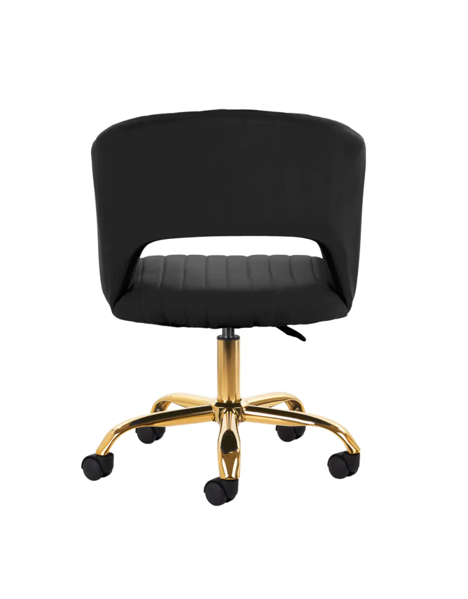 Mega Beauty Shop® Draaistoel LUX zwart fluweel