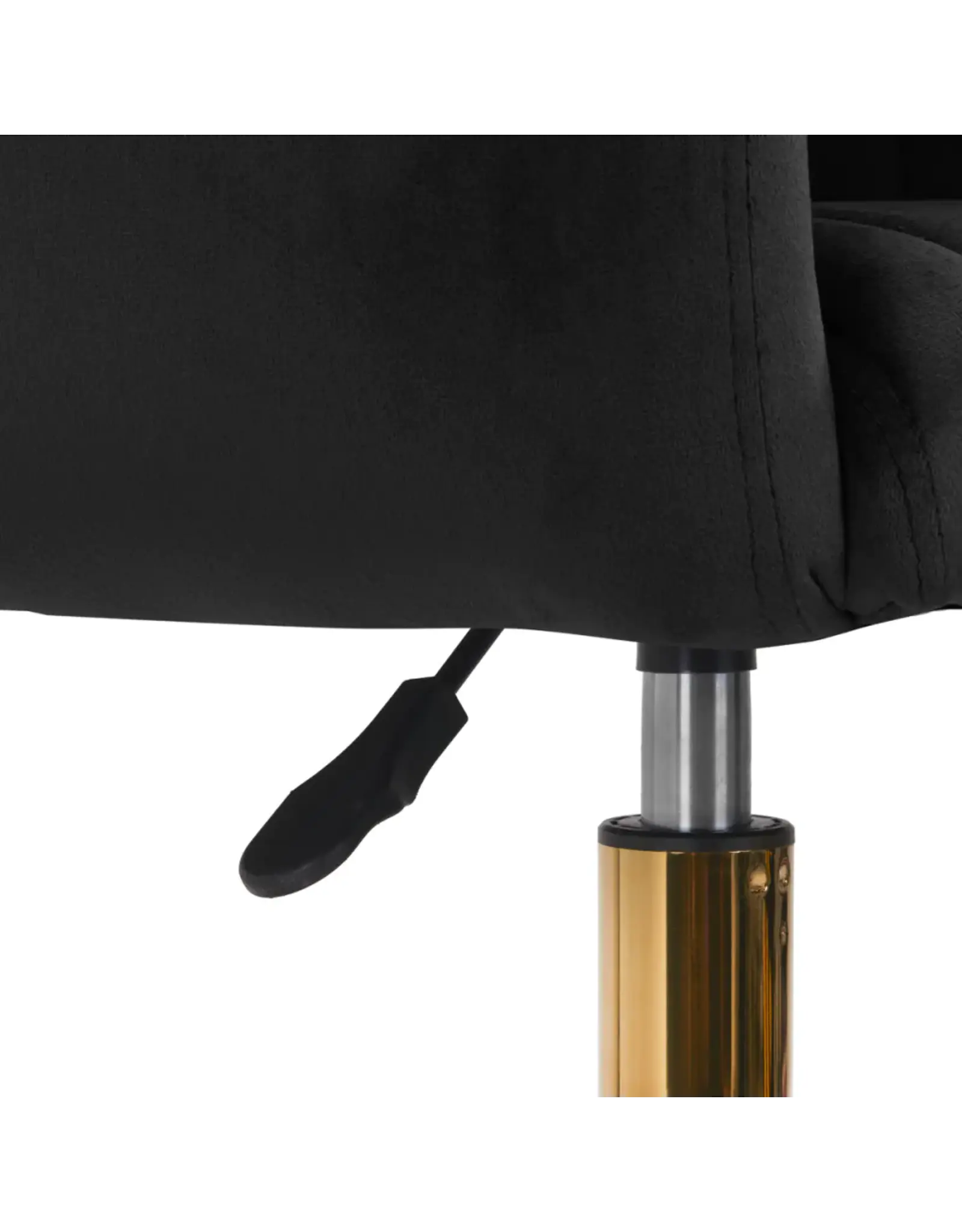 Mega Beauty Shop® Draaistoel LUX zwart fluweel