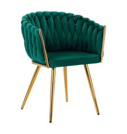 Mega Beauty Shop® Stoel LUX Groen Fluweel