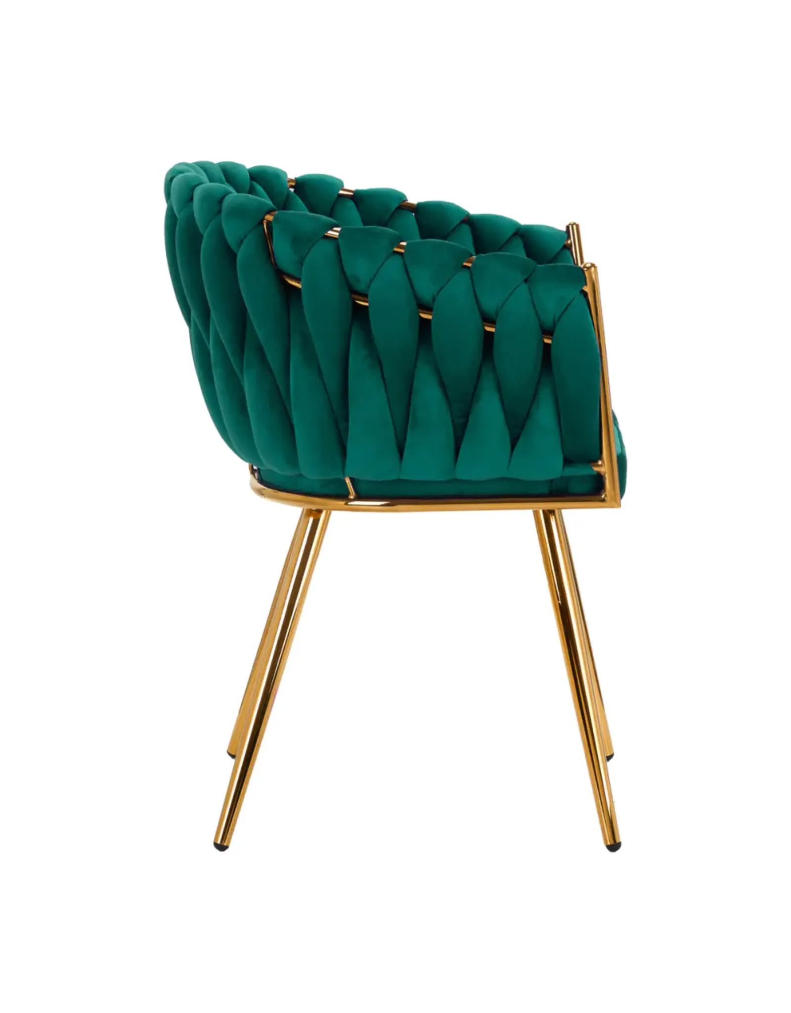 Mega Beauty Shop® Stoel LUX Groen Fluweel