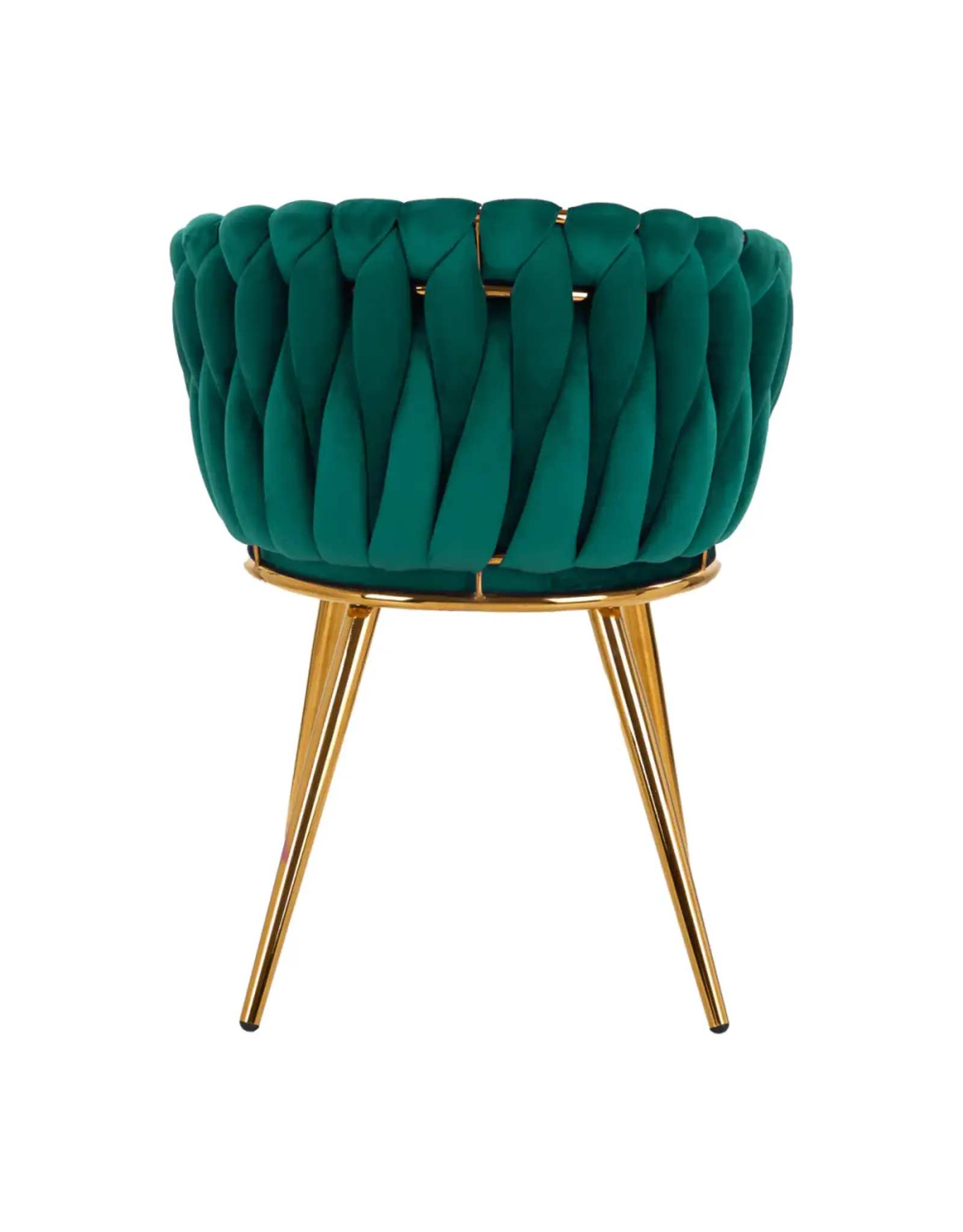 Mega Beauty Shop® Stoel LUX Groen Fluweel