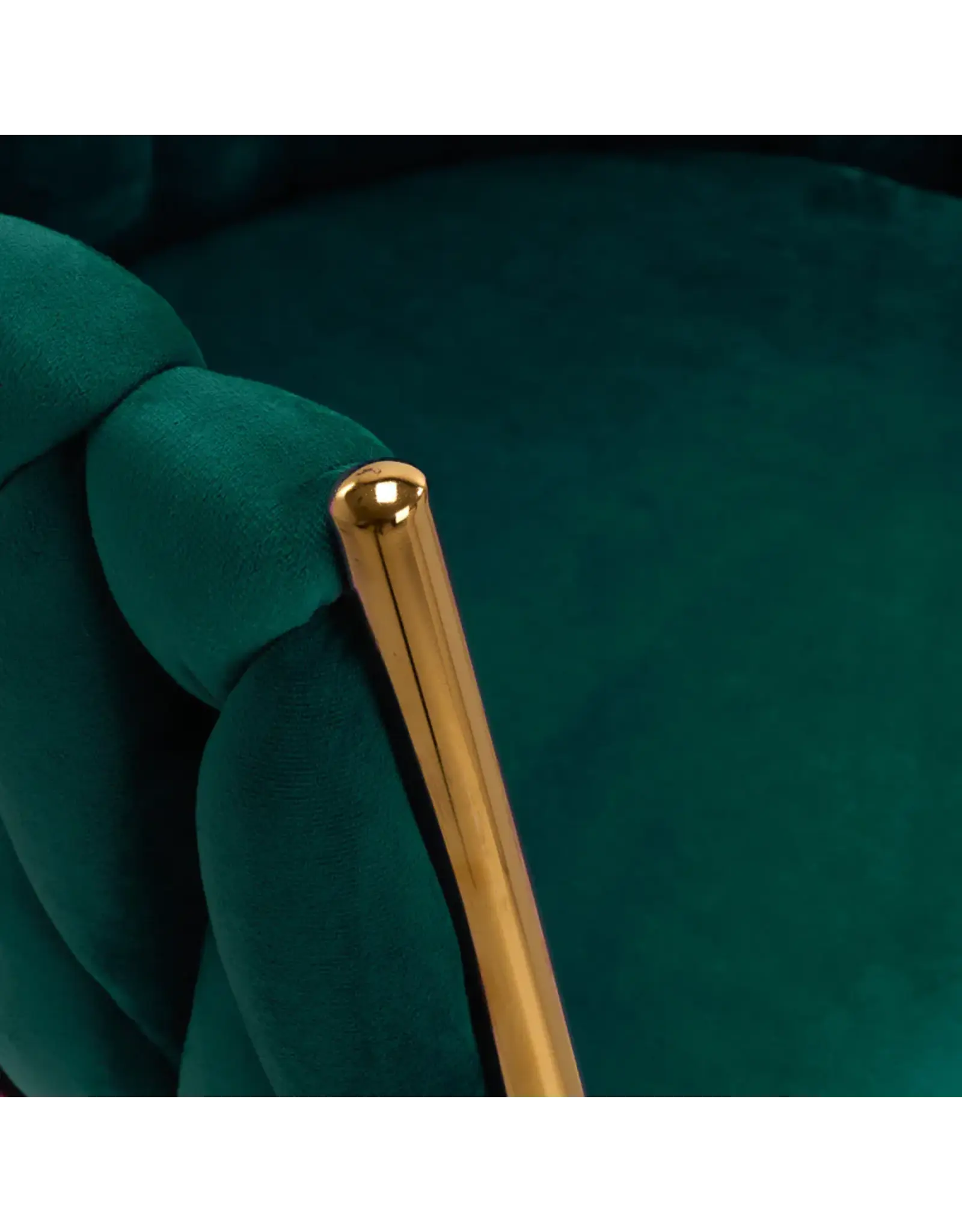 Mega Beauty Shop® Stoel LUX Groen Fluweel