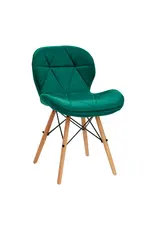 Mega Beauty Shop® Stoel LUX Groen Fluweel