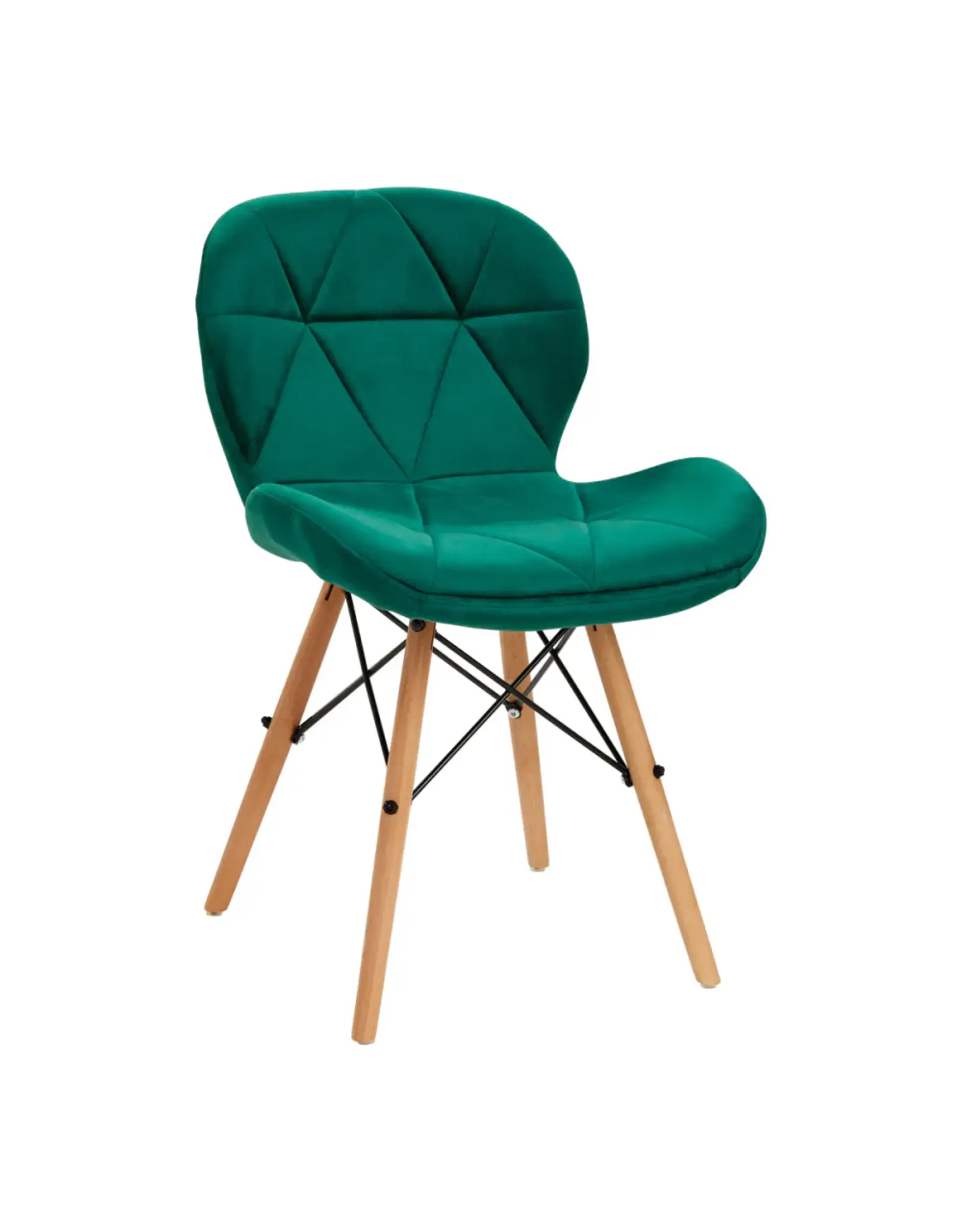 Mega Beauty Shop® Stoel LUX Groen Fluweel