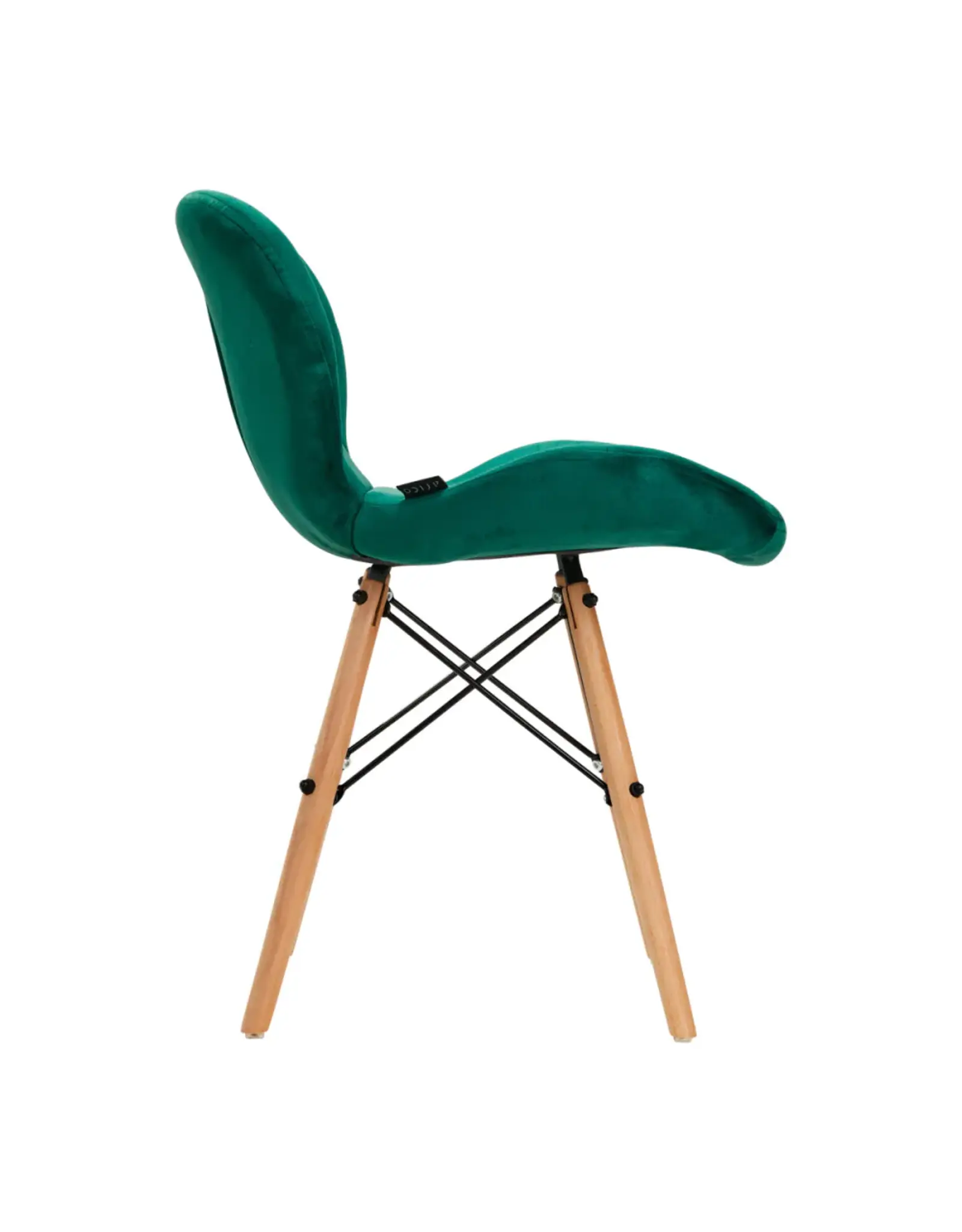 Mega Beauty Shop® Stoel LUX Groen Fluweel