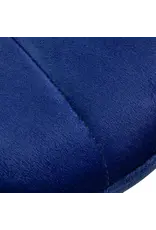 Mega Beauty Shop® Stoel LUX Blauw Fluweel