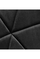 Mega Beauty Shop® Stoel LUX Zwart Fluweel