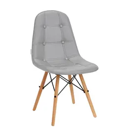 Mega Beauty Shop® Stoel LUX Grijs Eco-leer