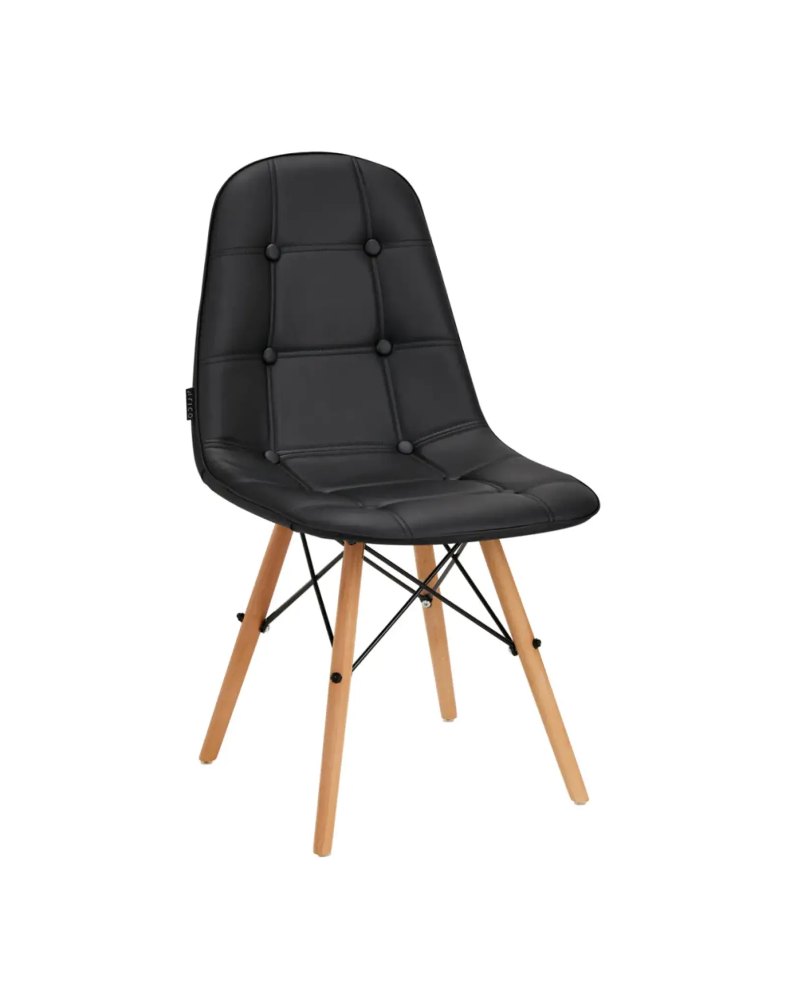 Mega Beauty Shop® Stoel LUX Zwart Eco-leer