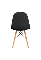 Mega Beauty Shop® Stoel LUX Zwart Eco-leer