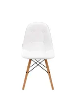 Mega Beauty Shop® Stoel LUX Wit Eco-leer