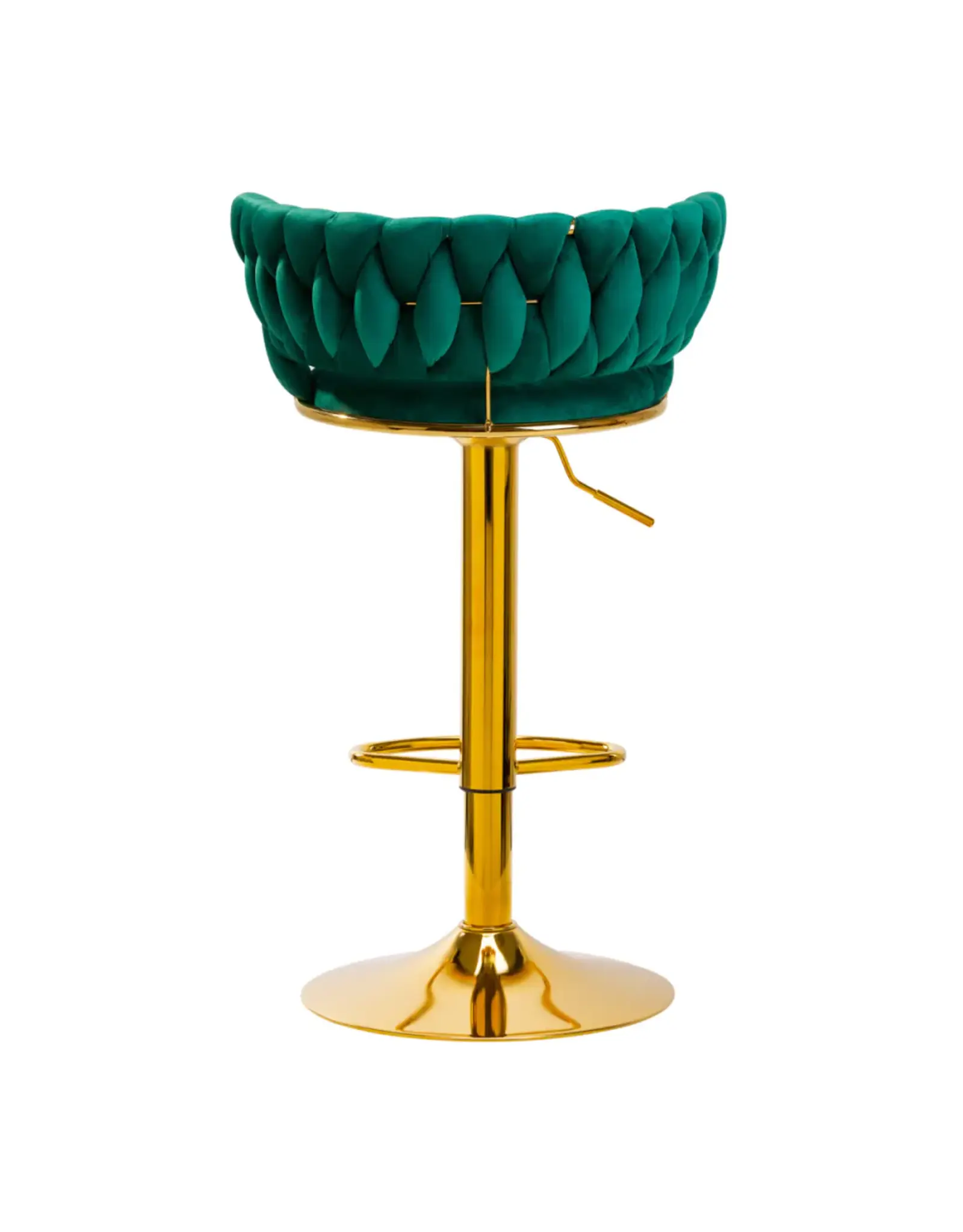 Mega Beauty Shop® Barkruk LUX Groen fluweel