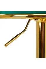 Mega Beauty Shop® Barkruk LUX Groen fluweel