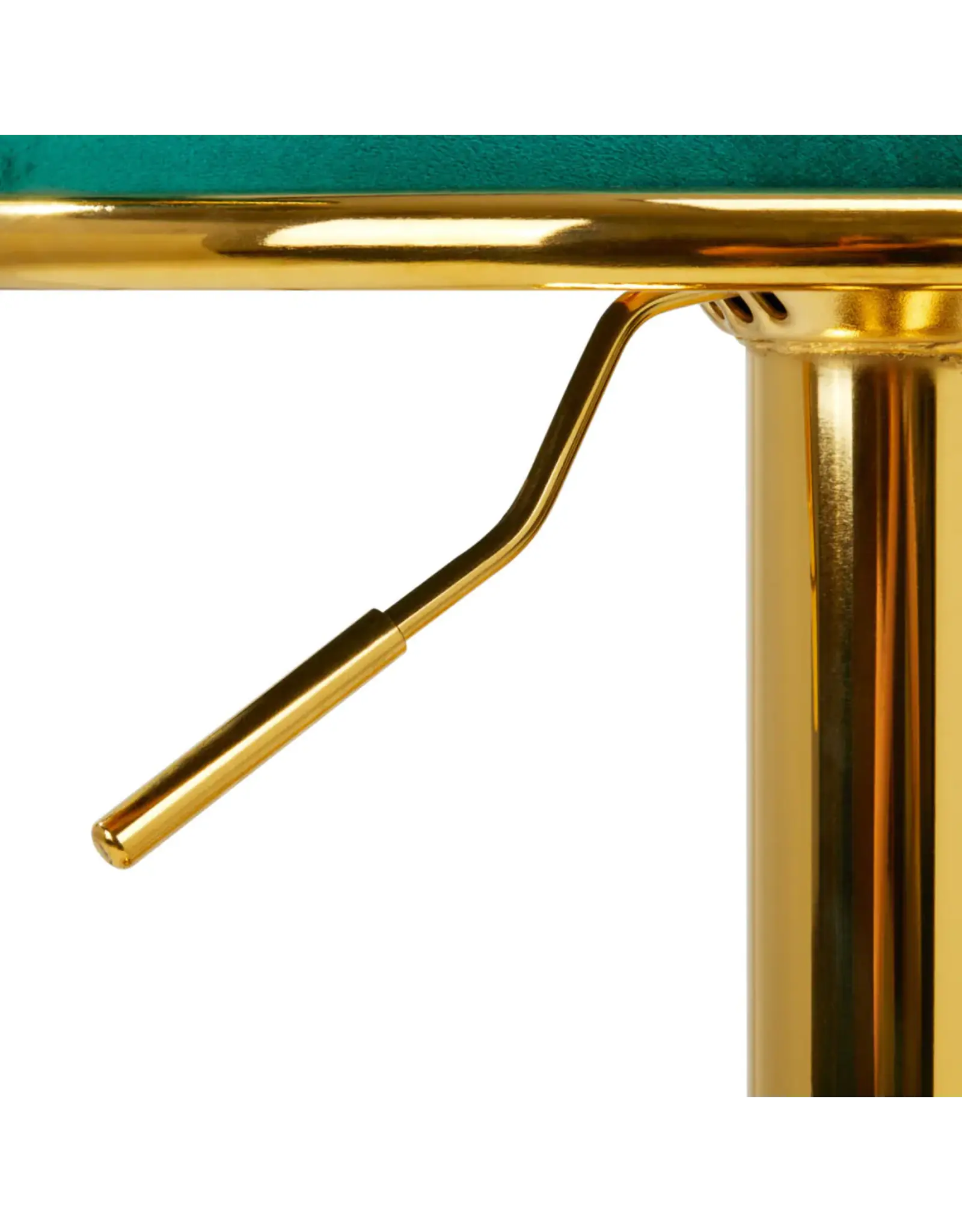 Mega Beauty Shop® Barkruk LUX Groen fluweel