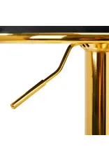 Mega Beauty Shop® Barkruk LUX Zwart fluweel