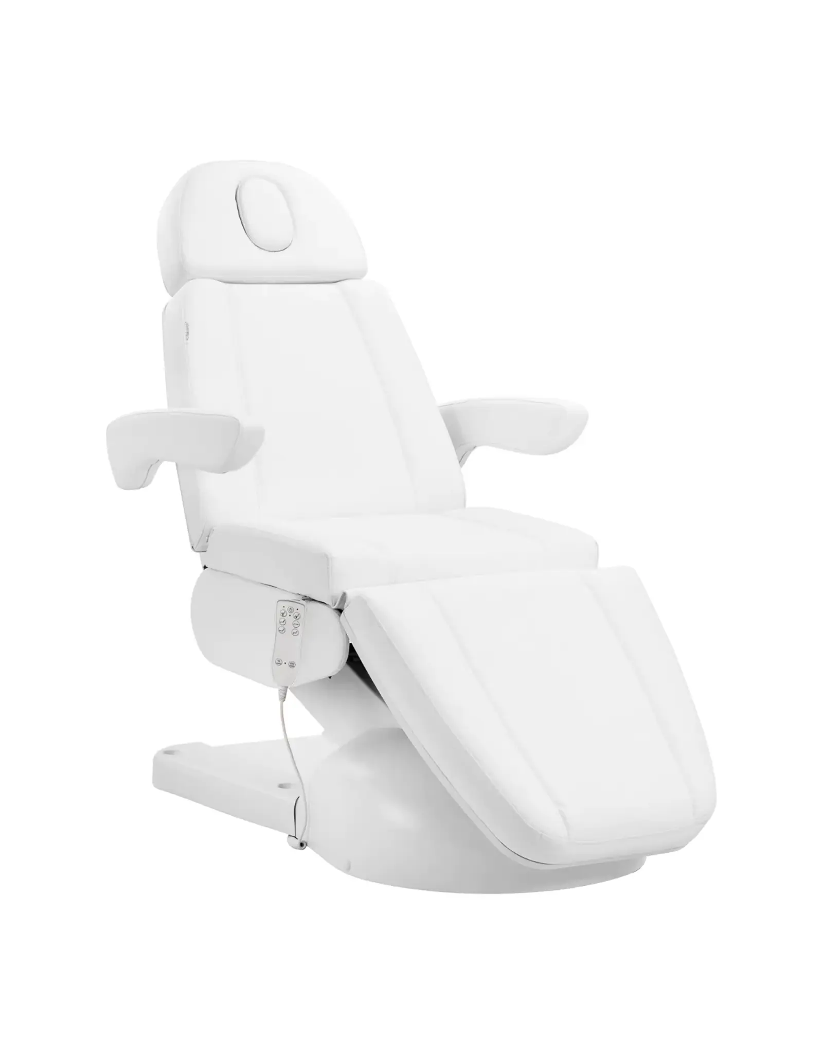 Mega Beauty Shop® Elektrische  behandelstoel Lux 3m wit met verwarming