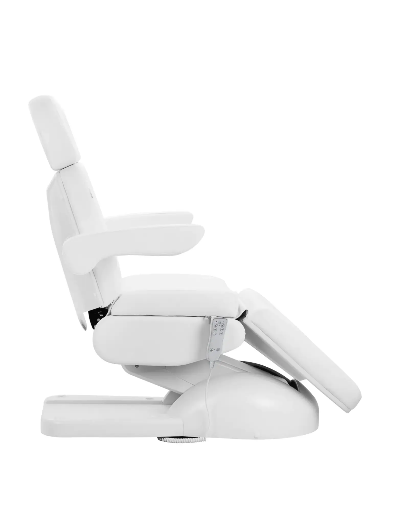 Mega Beauty Shop® Elektrische  behandelstoel Lux 3m wit met verwarming