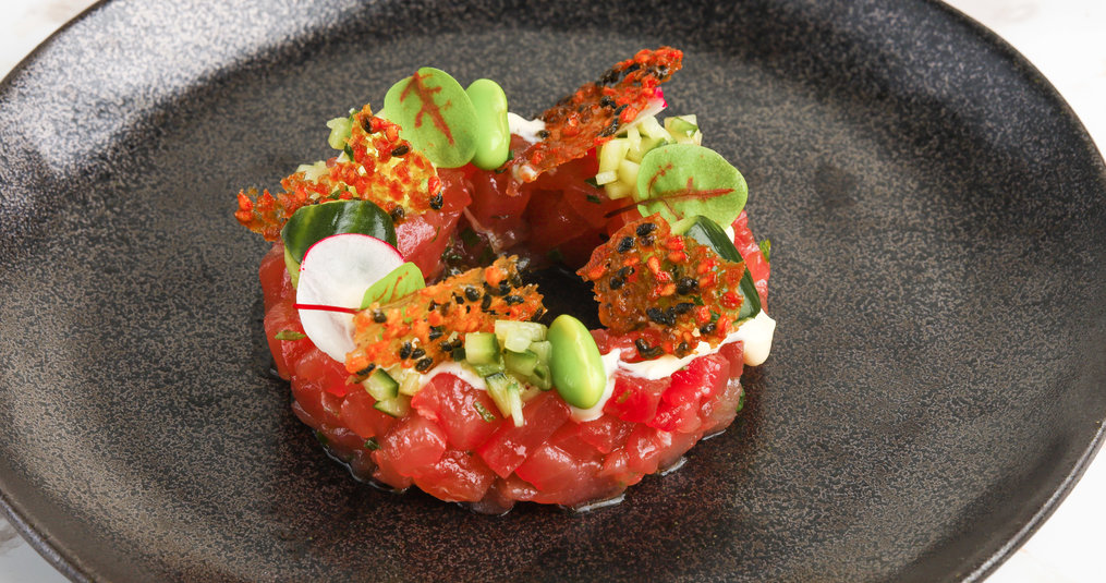 Tuna tartar with fresh wasabi