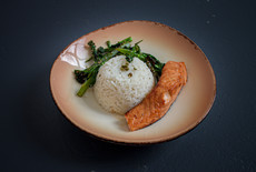 Zalm gemarineerd in shio kōji