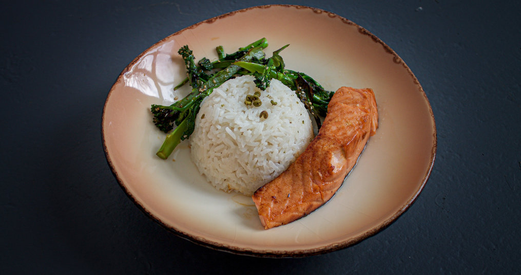 Salmon marinated in shio kōji