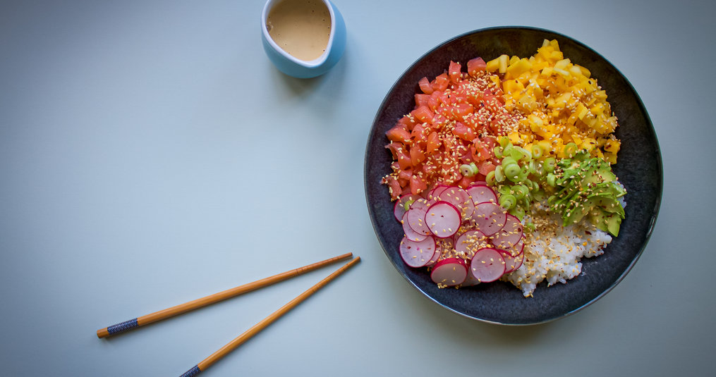 Poké Bowl with Ponzu dressing