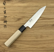 Kotobuki Fruit Knife with Wood Cover, Brown