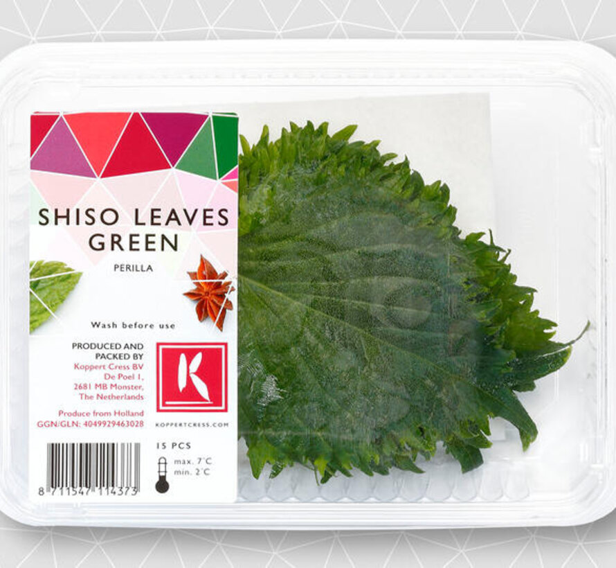 Shiso blad Groen  15st