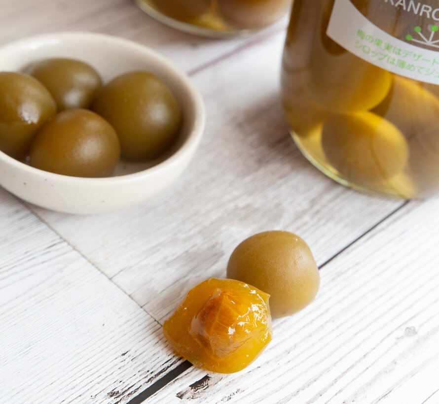 Kanro ume (Japanese plums in sweet syrup)
