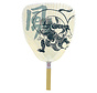 Yakitori waaier (uchiwa) wit