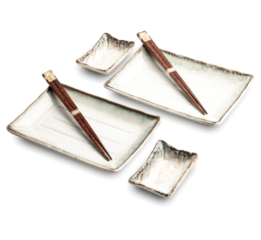 Sushi servies cadeauset - licht