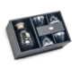 Sake tableware gift set - dark blue