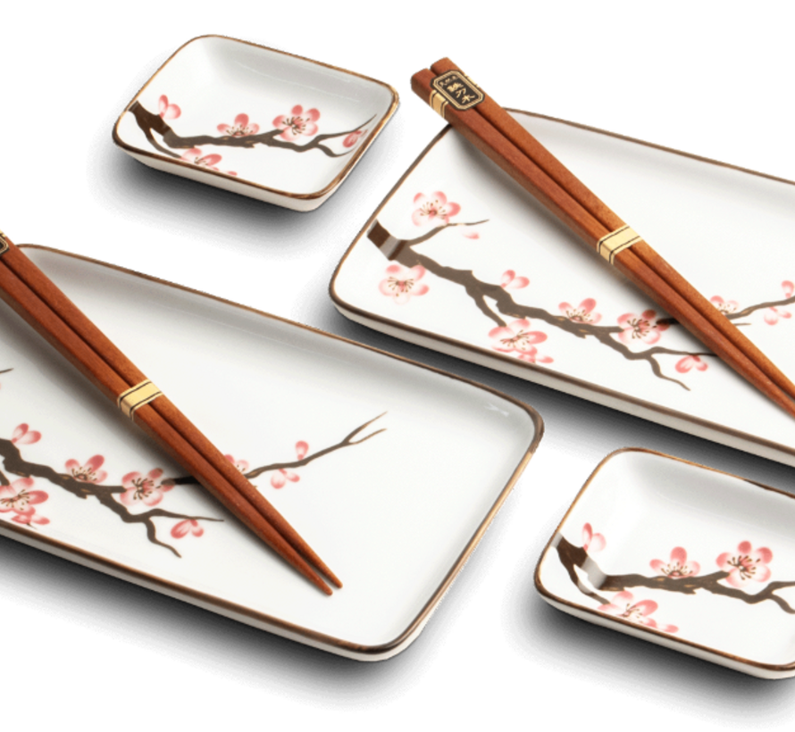 Sushi servies cadeauset - sakura