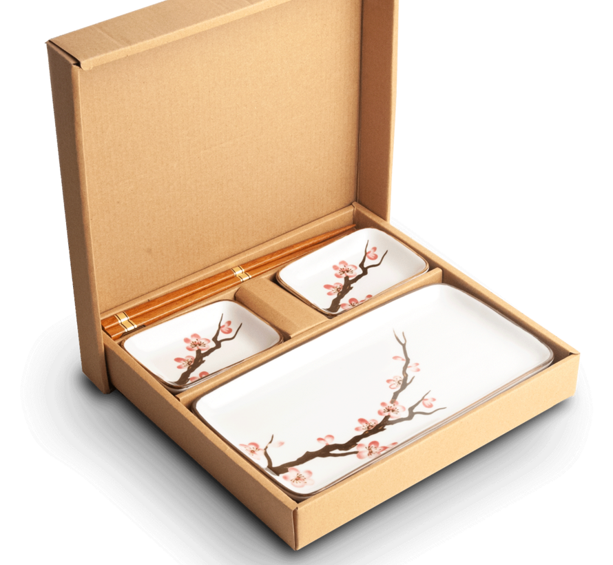 Sushi servies cadeauset - sakura