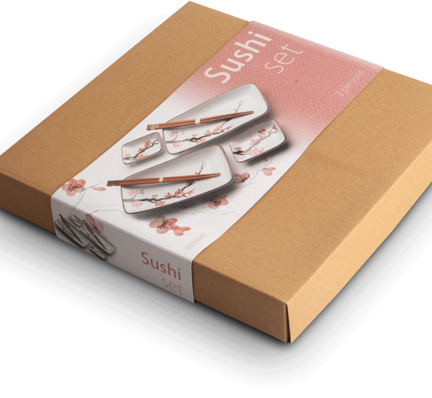 Sushi servies cadeauset - sakura