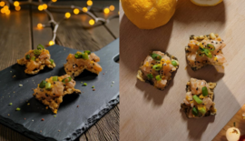 Recept: noriten met zalmtartaar - amuse