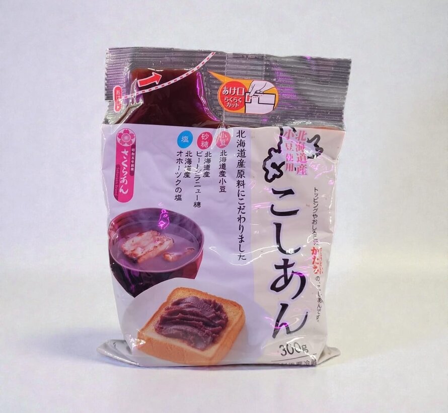 Anko koshian (smooth, sweet red bean paste made from azuki beans) – 300 grams