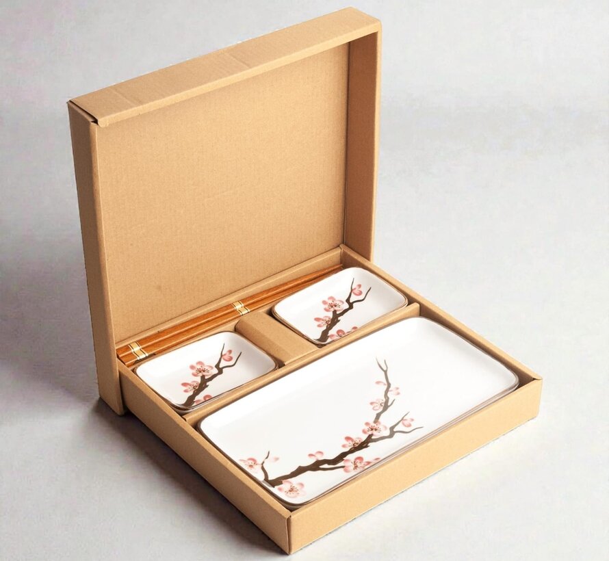Sushi tableware giftbox - sakura
